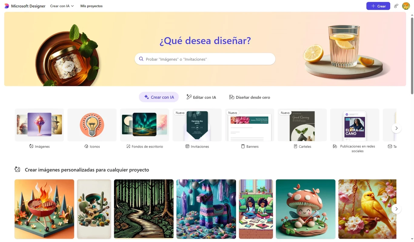 Microsoft Designer – capture d'écran 2